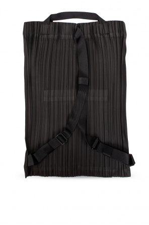 Black Pleated backpack Issey Miyake Pleats Please - gingham